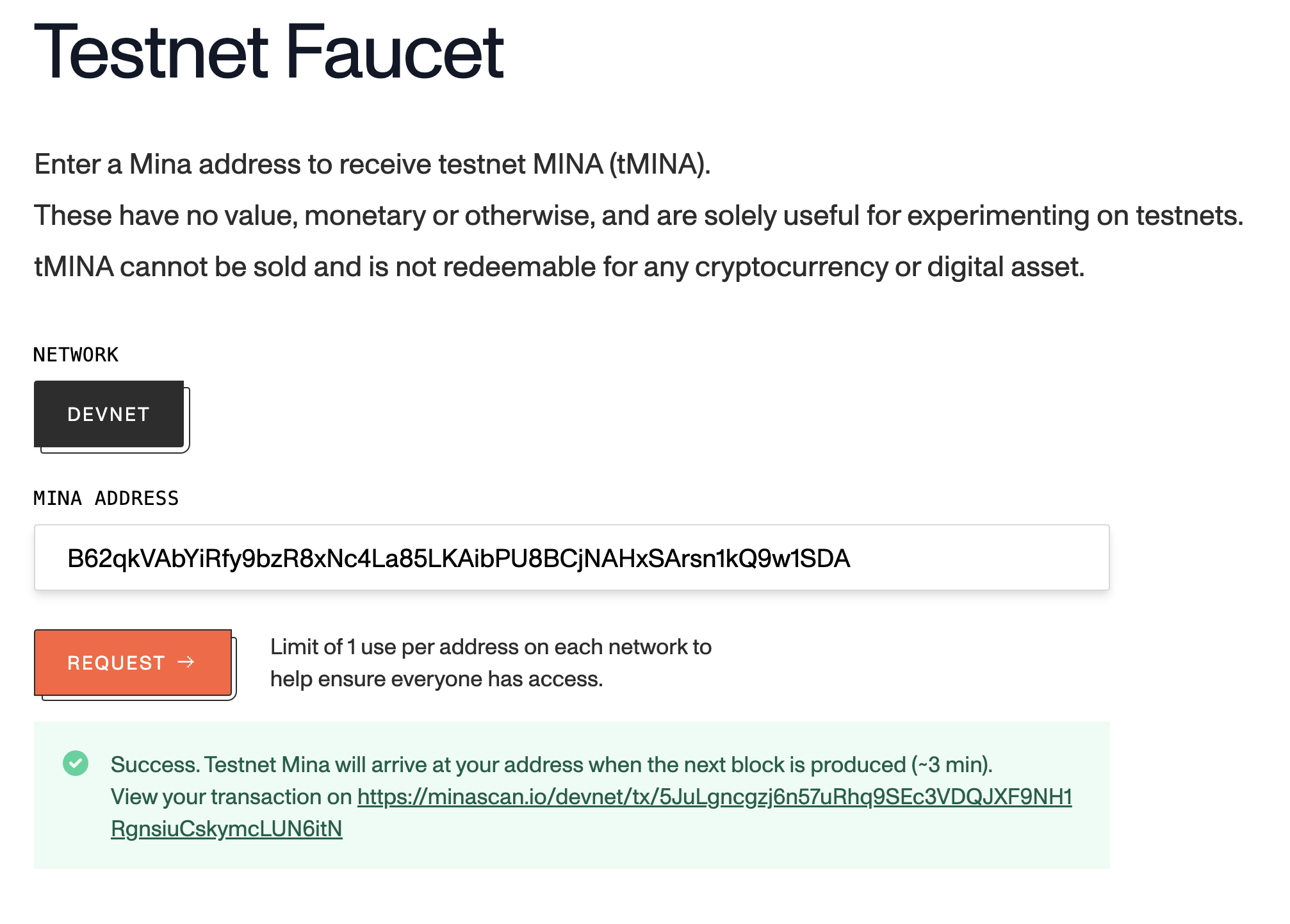 Enable testnets on Auro